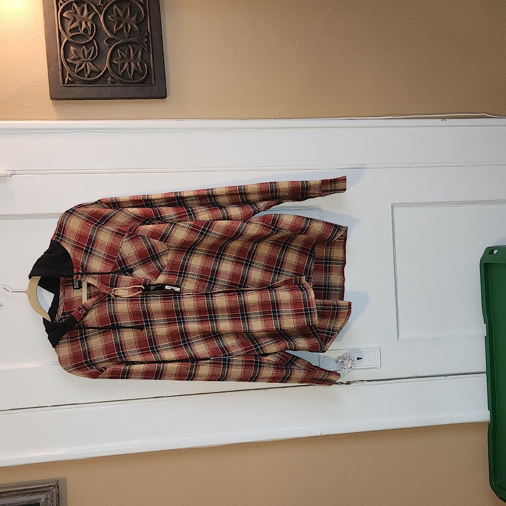 RUDOLPH SPORTSWEAR FLANNEL HOODIE SIZE XL NEW WITH TAGS
